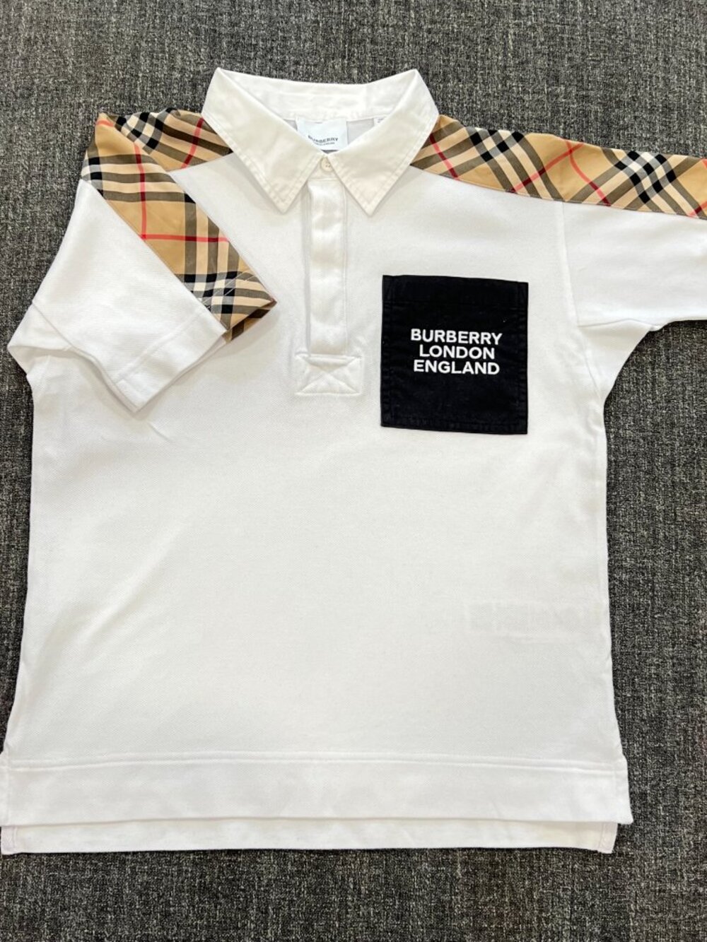 Kids Burberry Polo Shirt Size 10, 100% Authentic